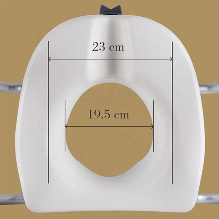 Customized white PP material heightened toilet seat model 8007, 300 pounds heightened t seat II, suitable for the elderly
