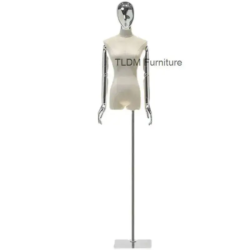 

Манекены для одежды: современные женские высококачественные полуростовые мобильные манекены, креативные манекены из оленьей кожи для магазинов H