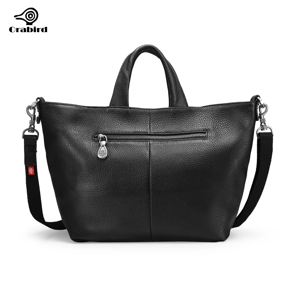 Orabird Luxury Women Tote Bags Soft Genuine Leather Deformation Ladies Big Shopper Large Capacity Shoulder Crossbody Handbag