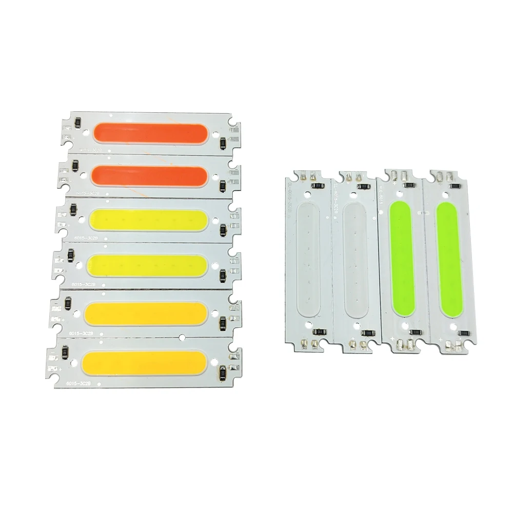 COB Floodlight Chip 12V 2W LED Small Strip Circuit Board ForHousehold DIY StripLight Source Board Tube Light MatrixLight Bulb