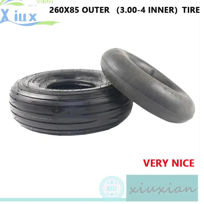 High-quality 260x85 Tires 3.00-4 Scooter Tyre Inner Tube Kit Fits Electric Kid Gas Scooter WheelChair