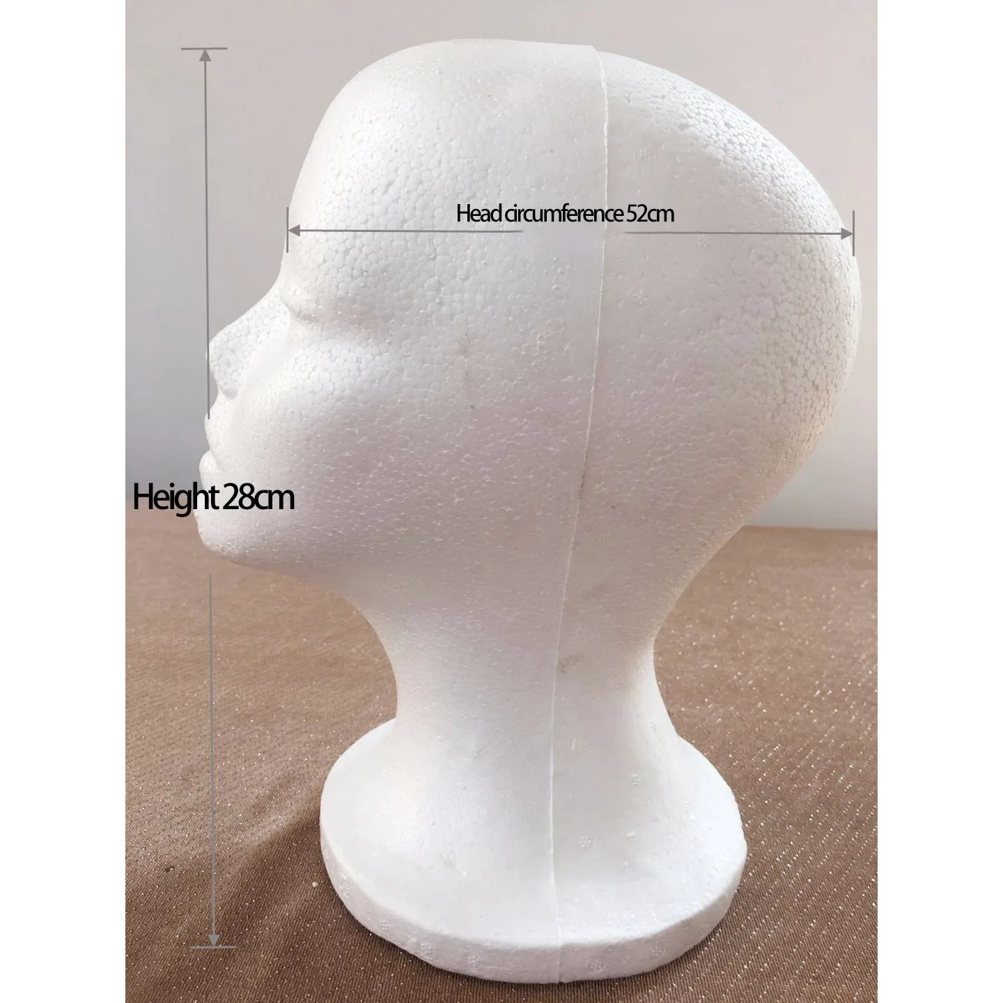Foam Mannequin Head Model Sunglasses Eyeglass Stand Hat Cap Display Holder Headset Mannequin Head Display Stand Rack HY