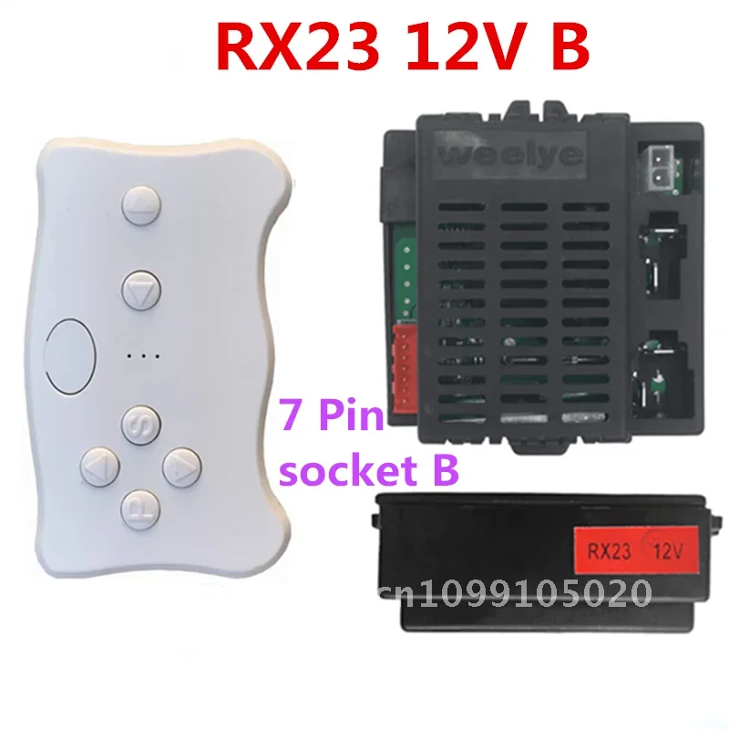 Weelye Children's Electric Car 2.4G Bluetooth RX7 Control Receiver, On Wellye,Ride Toys Remote RX18 Controller RX23 RX41 RX37