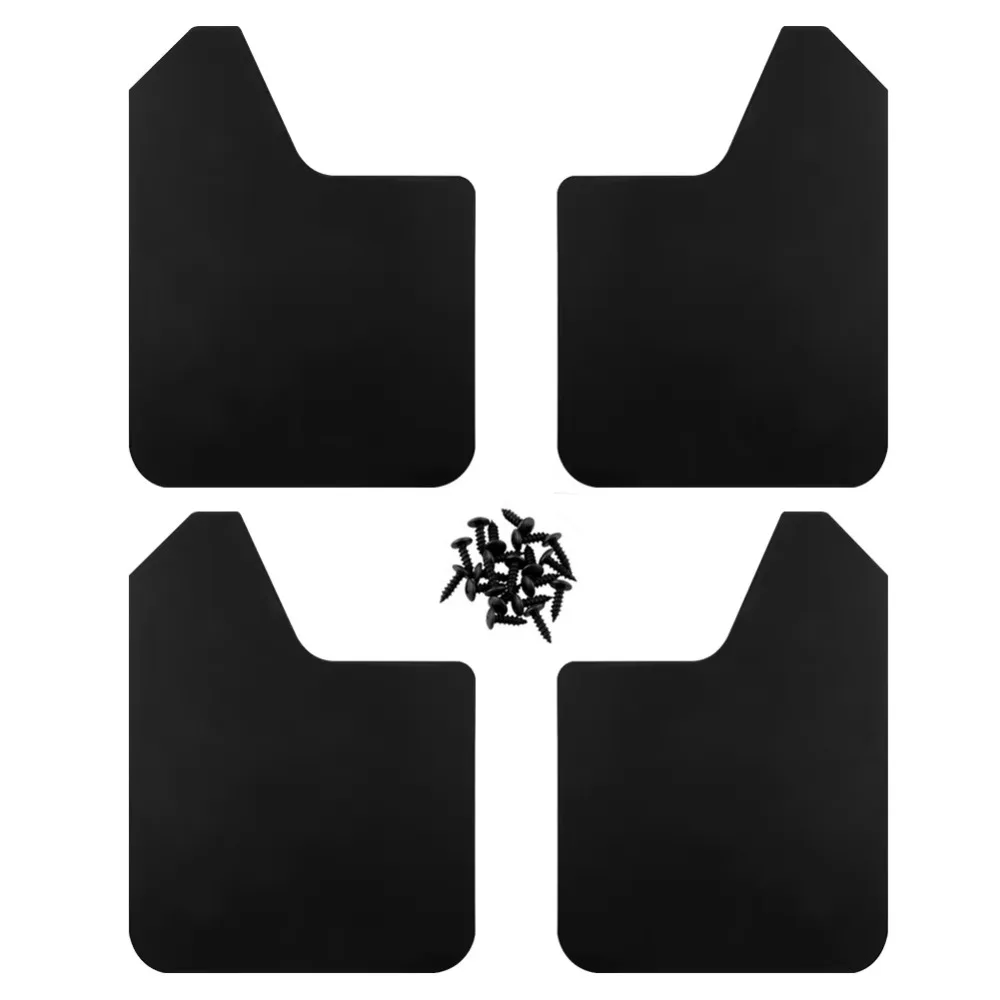 

4Pcs Flexibility Universal Car Fender Set Convenient High-quality Car Splash Guard Dust-proof Easy To Install Auto Mudguards SUV