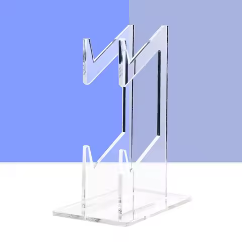 Double-deck Gamepad Holder Storage Rack Acrylic Game Controller Bracket Mount Accessories Gamepad Headset Stand for PS4/PS3/Xbox