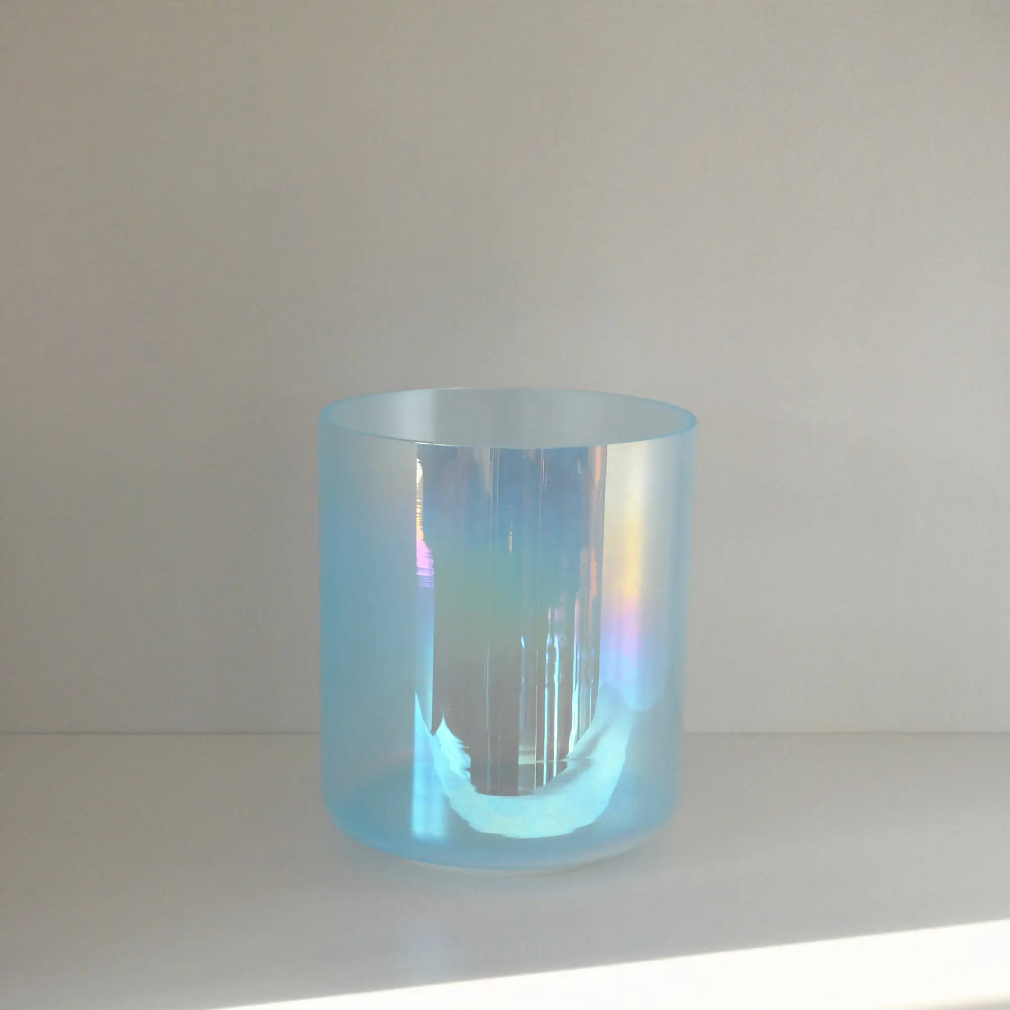 Chakra Tuned 440hz 432hz Aurora Pearl Aqua Crystal Singing Bowl Meditation Quartz Crystal Sound Bowl for Healing Sound Bath