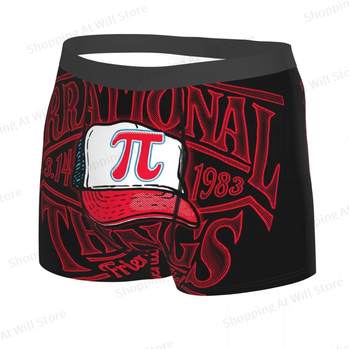 Irrational Things Pi Day Men Printed Boxer Briefs Underpants Highly Breathable Top Quality Birthday Gifts