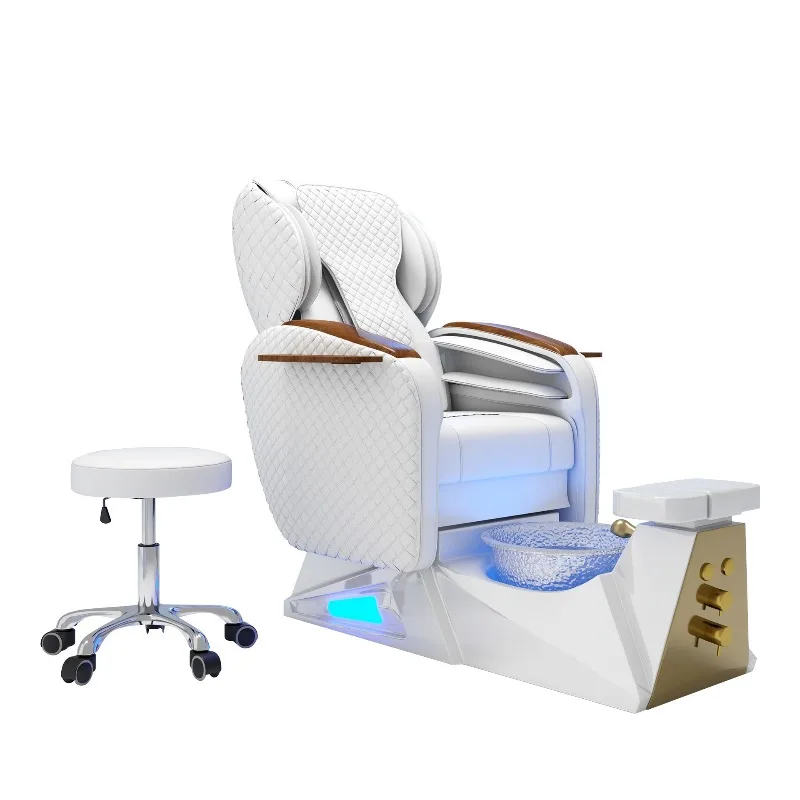 Pedicure Chair Foot Bath SPA Sofa Foot Therapy Electric Foot Massage Nail Art Sofa Chair