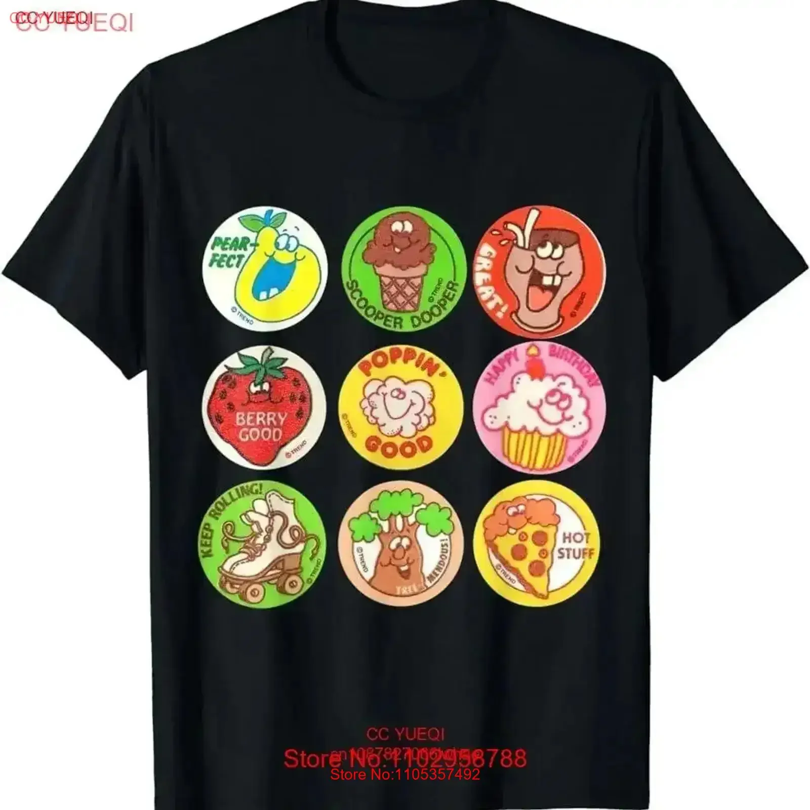 Scratch And Sniff Sticker Ice Cream Scooper Dooper Men T Shirt vintage Washed Comfortable designer clothes Breathable Versatile