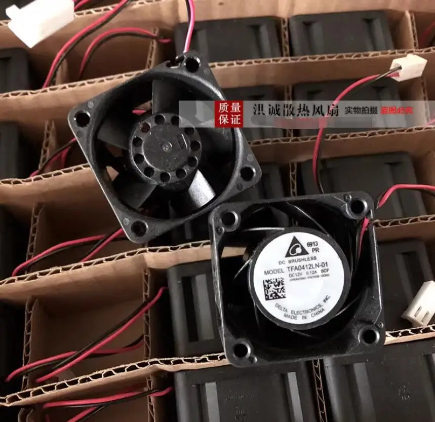 

Ltsf For Delta Electronics TFA0412LN-01 DC 12V 0.12A 40x40x28mm 2-Wire Server Cooling Fan 4cm