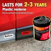 150g Plastic & Rubber Repair Paste - Black Crystal Polish for Car Scratches, Tire Shine & Interior Renewal, Anti-Aging & Fade Re 1