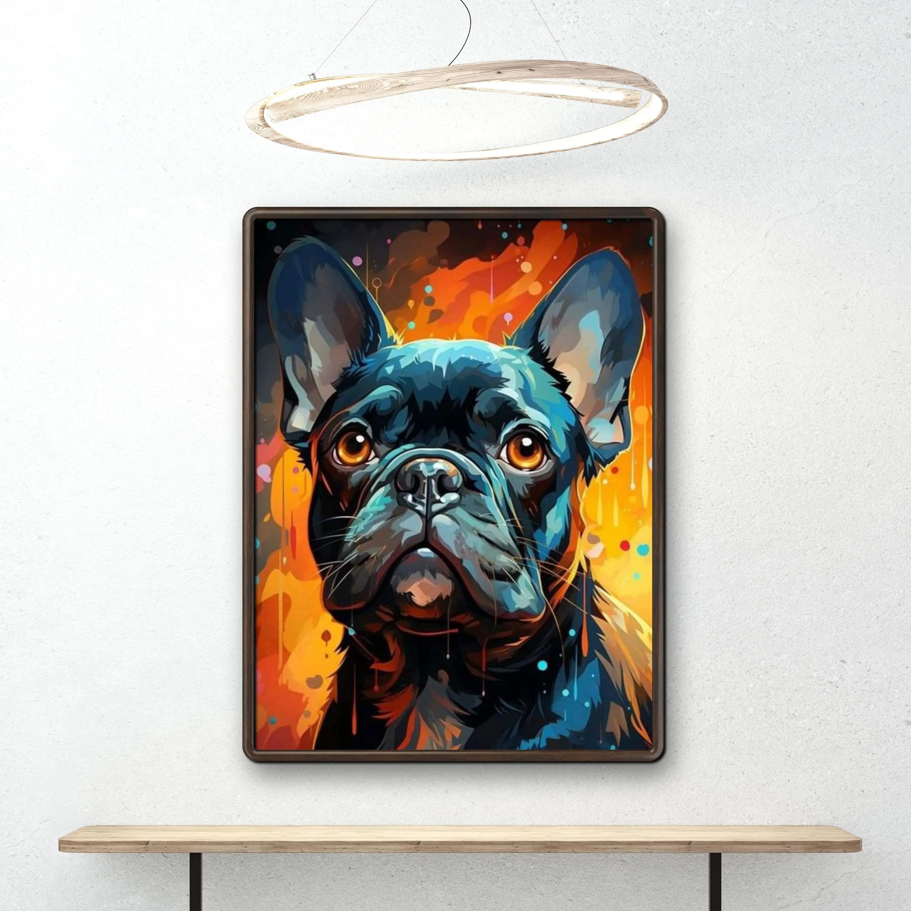 Graffiti French Bulldog Dog 5D Diamond Painting Embroidery Cute Animal Art Cross Stitch Mosaic Pictures Handmade Home Decor Gift