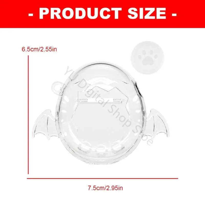 96BA Virtual Pet Device Shell-Set mit Knopfkappe, Hardcover-Körper, Frontöffnung und seitlicher Aufhängung für den täglichen – Detail 6