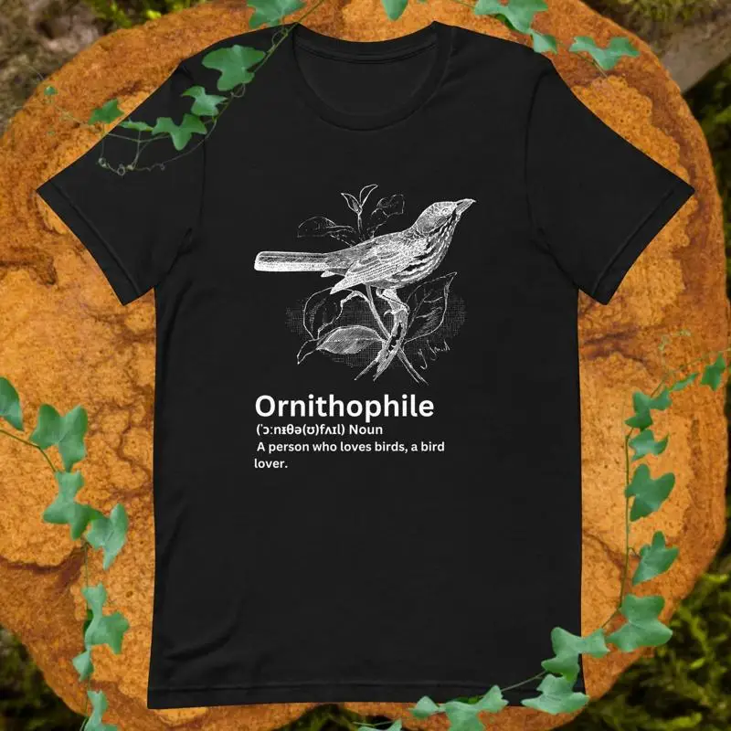 

Bird Watcher T Shirt Ornithology Birdwatching Palmchat Illustr