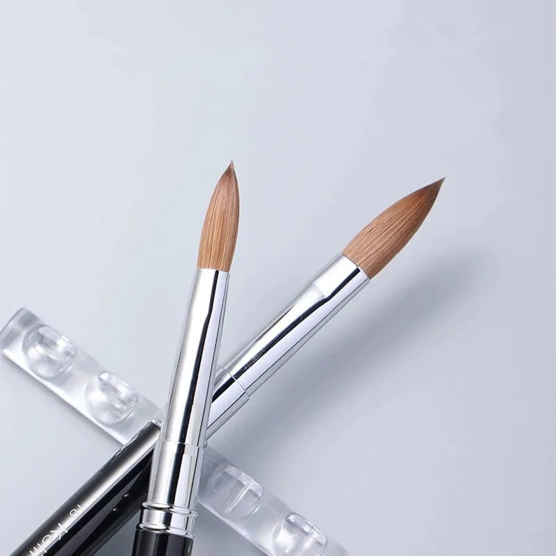 

1PCS Black Handle Kolinsky Hair Nail Art Brush Acrylic UV Gel Carving Pen Brush Liquid Powder DIY Nail Painting Drawing Tools