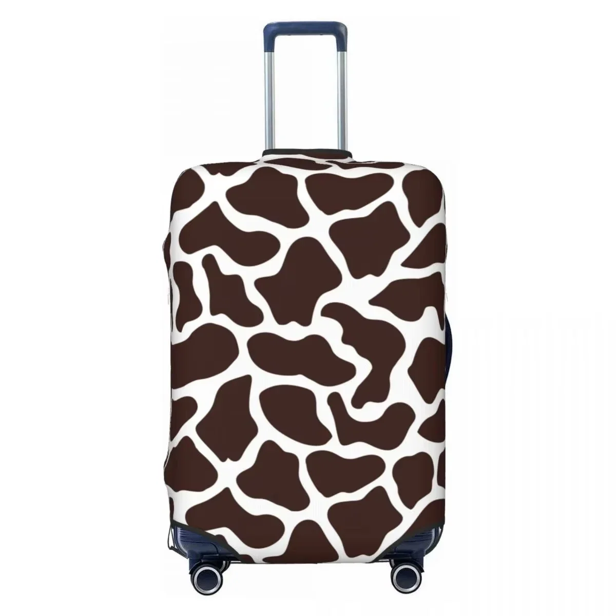 Brown Cow Print Luggage Cover Elastic Suitcase Protector Dustproof Anti Scratch Travel