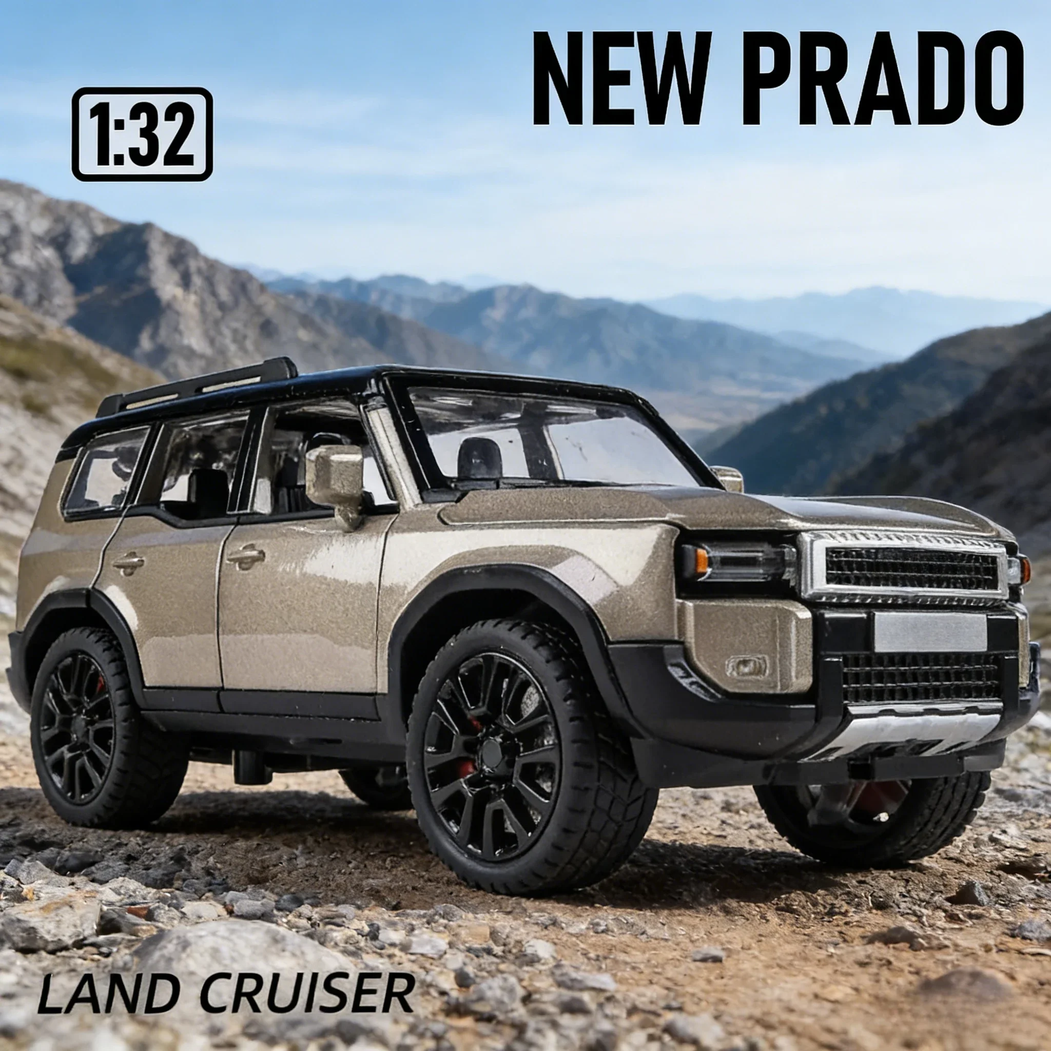 

Для 1:32 PRADO Land Cruiser внедорожник из металлического сплава, литая под давлением модель автомобиля, библиотека, книжный шкаф, витрина, украшения, декоративный подарок