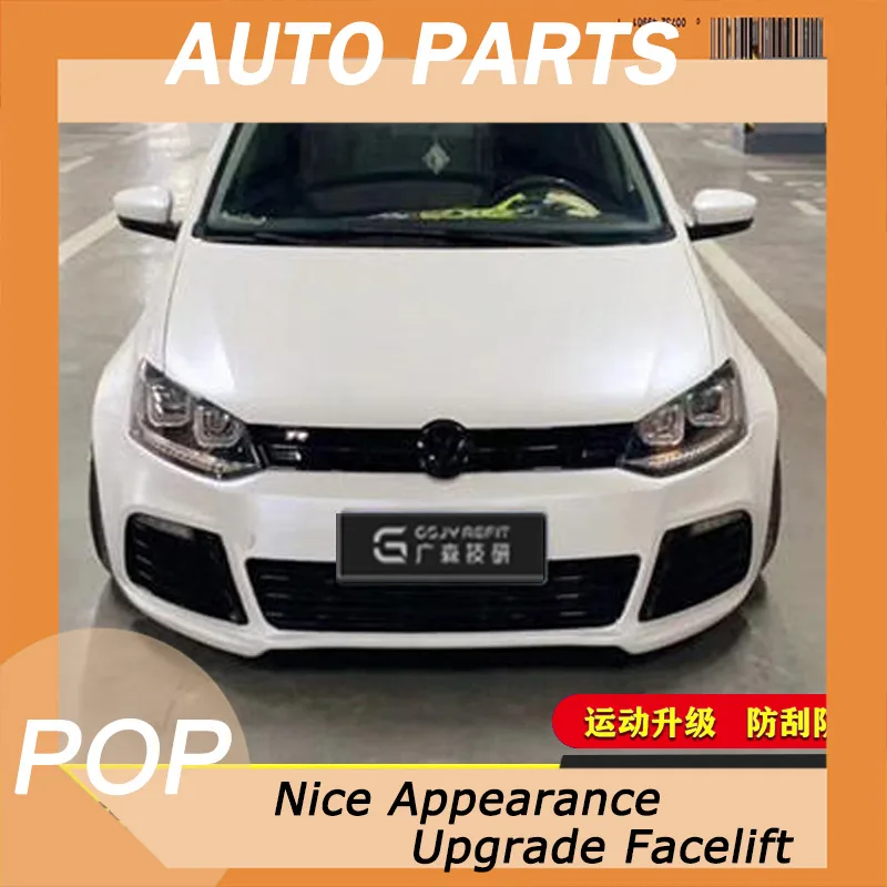 Подходит для 11-19 Volkswagen Polo внешние модификации, R20 большая циркуляция, R400 передние задние бамперы, комплект Wrc, Gti