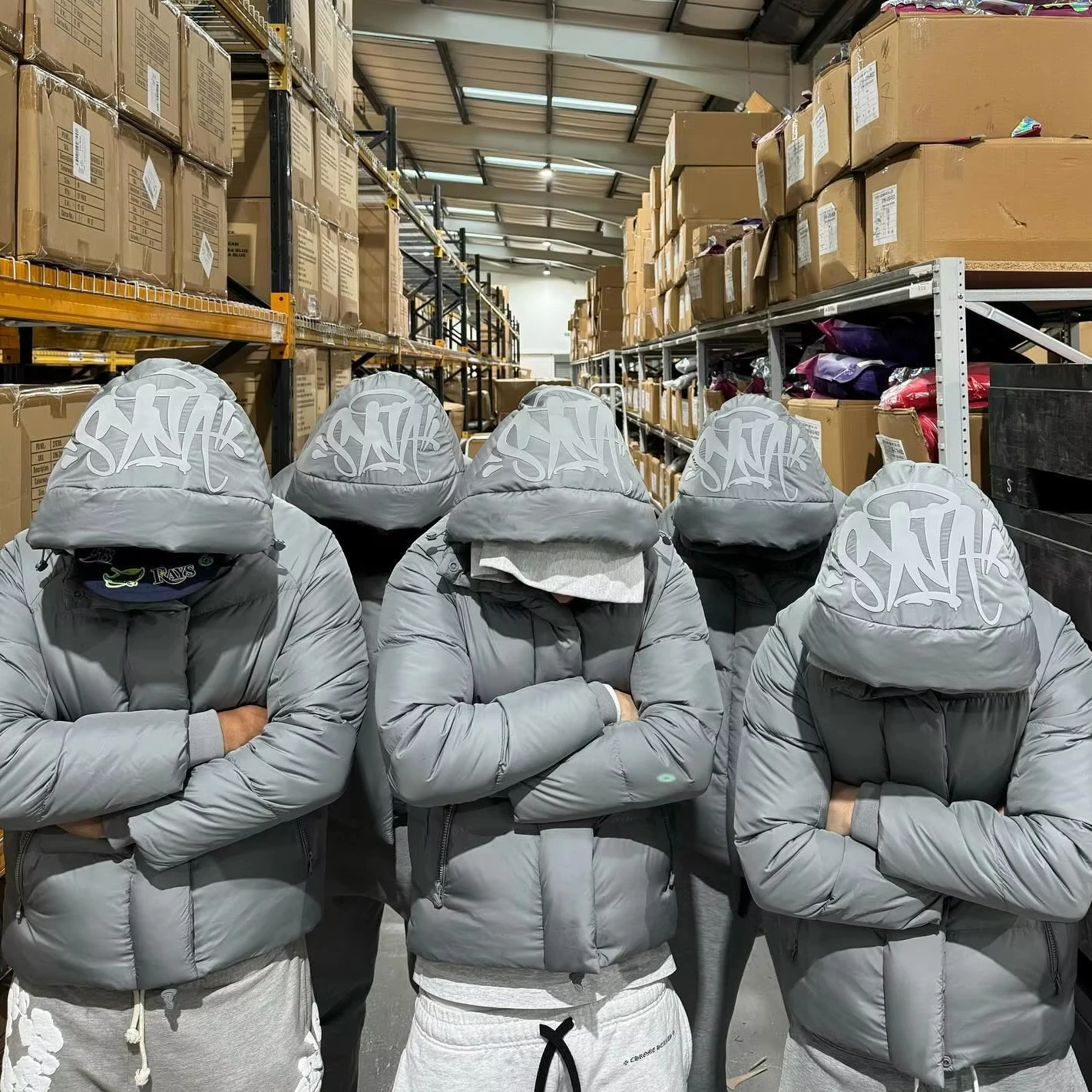 

New Black RO Style Shark Head Hooded Puffer Jackets For Men Women Loose Streetwear Full Zip Up Cotton Winter Parkas emo