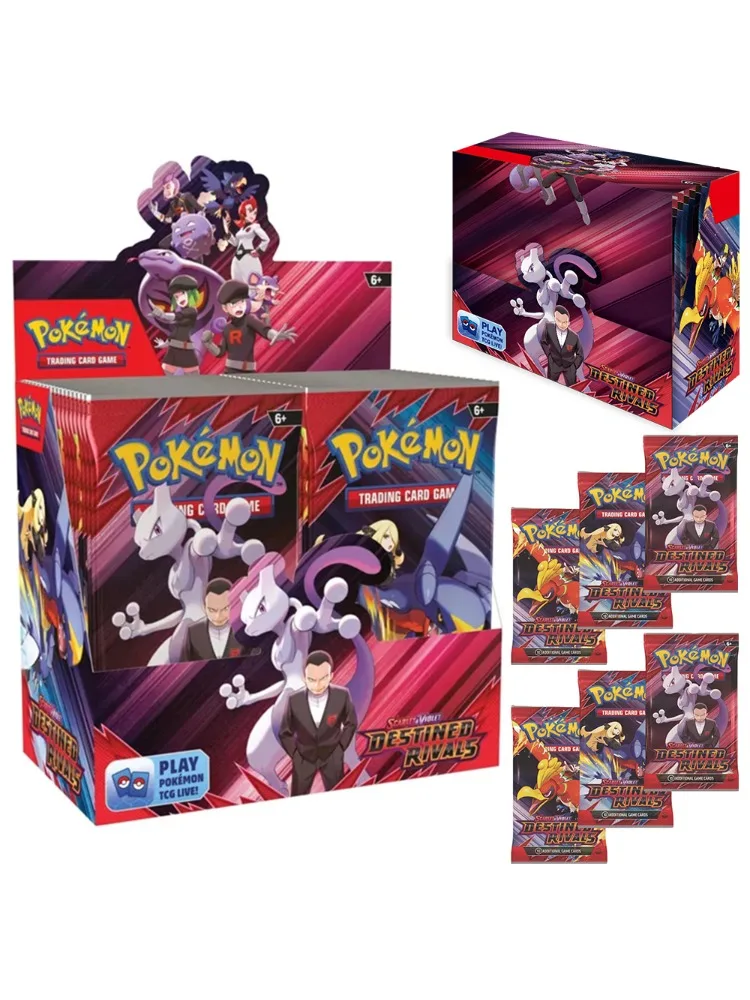 360 Stuks Pokemon Kaart Bestemd Rivalen Prismatische Evolutions Scarlet Violet 151 PALDEAN Engels Booster Battle Transactie Kaart - afbeelding 2