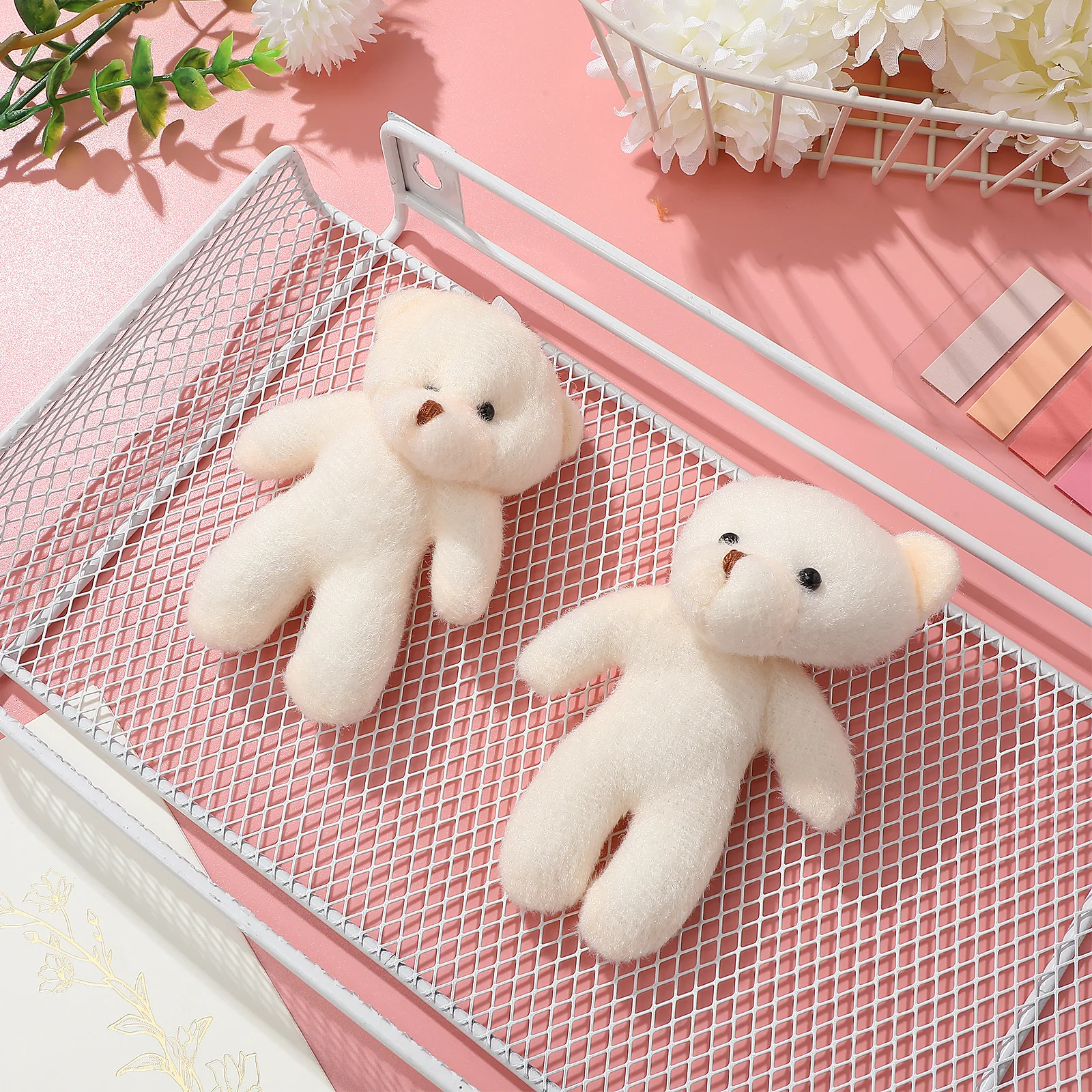 

10pcs Bear Toys Cute Lightweight Hanging Decorations Mini Gifts Stuffed Animals Party Favors Christmas Gifts