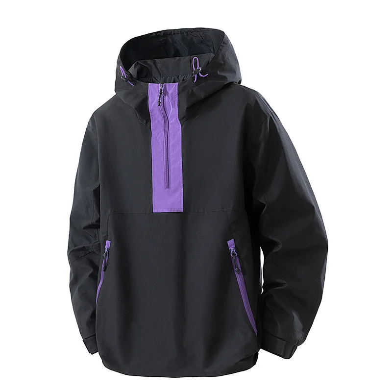 

Breathable Comfortable Outdoor Jacket Wind-Resistant High Quality Men Clothing With Hood Zipper Coat Classic Roupas Masculinas