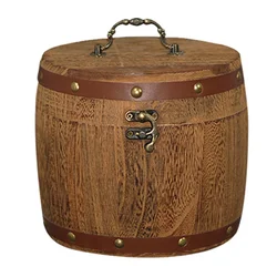 Portable Antique Mini Wooden Tea Leaf Storage Box For Tea Leaf Coffee Flour Beans For Storing Teas, It Can Also