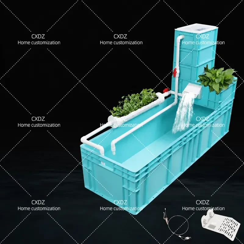 Waterfall Outlet Turtle Tank Turnover Box Swamp Filtration Plant Ecological Breeding Tank Fish Turtle Polyculture Culture Box
