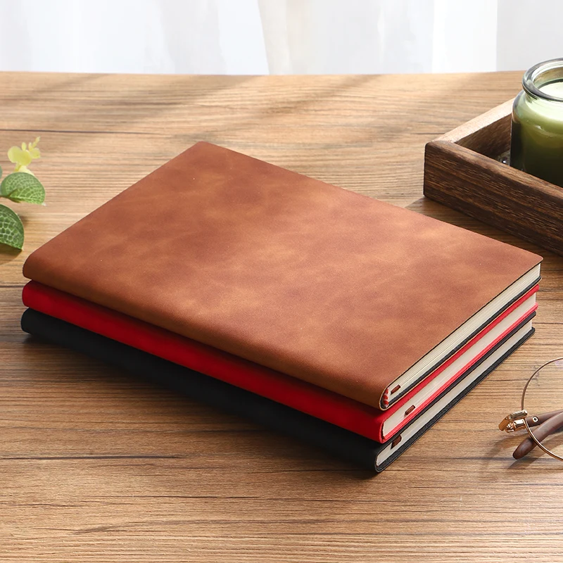 A5 PU Leather Notebook, Exercise Book, Diary, Meeting Minutes, Business Notebook, Available in 8 Colors, Wholesale in Stock