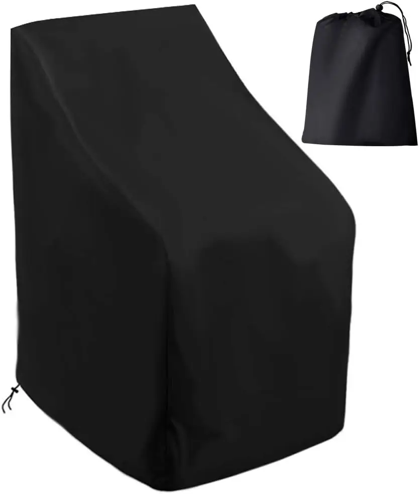 

Чехлы на уличные стулья, чехлы на стулья для патио 210D, водонепроницаемые чехлы на стулья для патио для защиты на все погоды на открытом воздухе (25 дюймов Ш x 25 дюймов