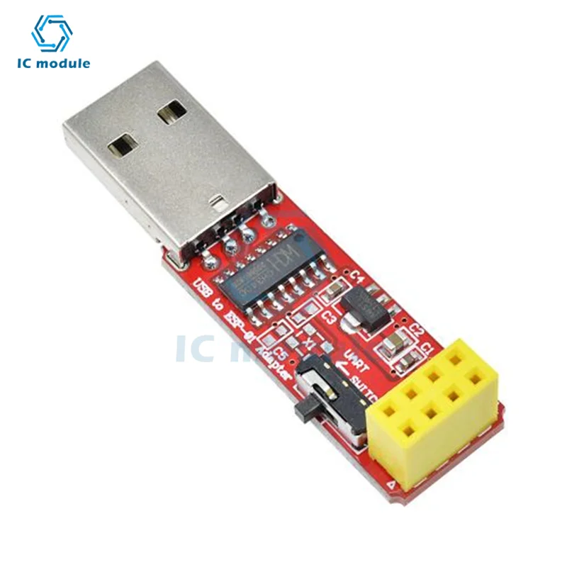 CH340C USB To ESP8266 Serial ESP-01 ESP-01S ESP01 ESP01S Wireless Wifi Developent Board Module for Arduino Programmer Adapter