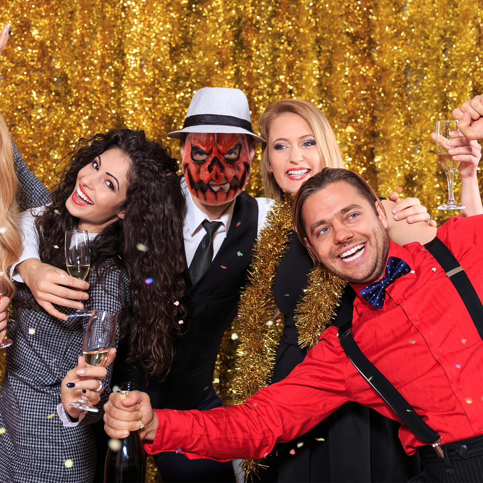 

Horror Pumpkin Masquerade Mask 3D Scary Design for Adult Kids Party Circus Events Mardi Gras Cosplay Face Mask Set