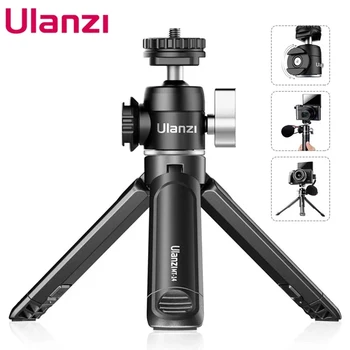 Ulanzi U-Vlog lite ministatief met 360° °   Balhoofd en Cold Shoe Selfie Stick Tafelblad Statief voor Camera iPhone Android Telefoon DSLR