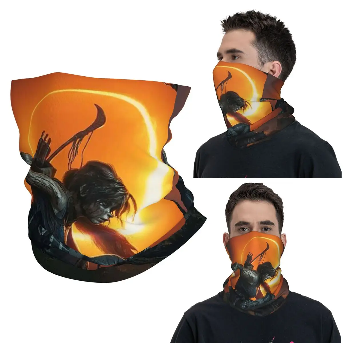 

Tomb Raider Lara Croft Games Angelina Jolie Gaming Rise Reboot Croft Manor Бандана Шея Гетры Обёрточная бумага Шарф Теплая маска для лица Верховая езда