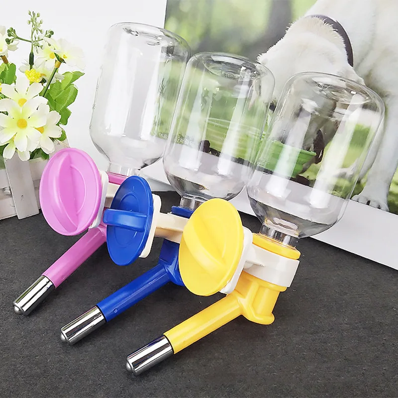 

Подвесная поилка для животных: автоматическая бутылка-поилка с шариком для собак, кроликов, морских свинок, кошек, крепление на клетку