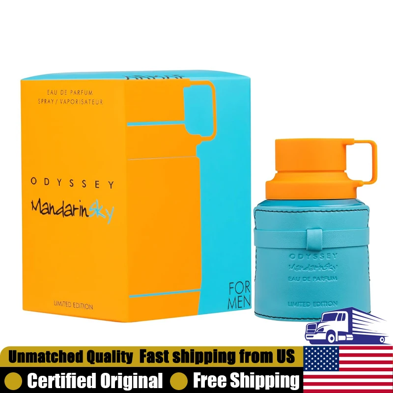 

Armaf Odyssey Mandarin Sky Eau de Parfum Spray 3.4 Ounce Premium Arabian Perfumes Lasting Woody Spicy Pheromones Cologne for Men