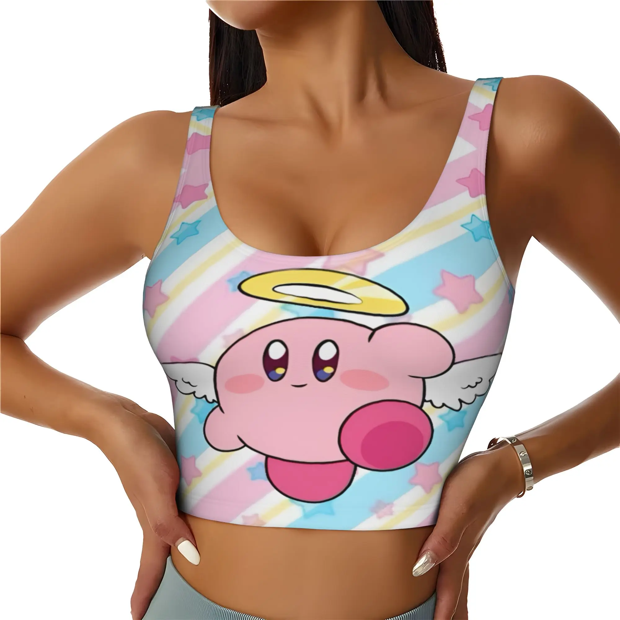 camisetas-cropped-personalizadas-do-cartoon-k-kirby-para-mulheres-sutias-de-yoga-e-esportes-com-tema-de-videogame