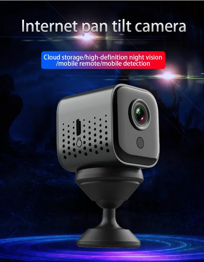 Petite caméra de surveillance extérieure haute définition 1080P, dispositif de sécurité domestique sans fil, babyphone vidéo, avec détection de mouvement et télécommande