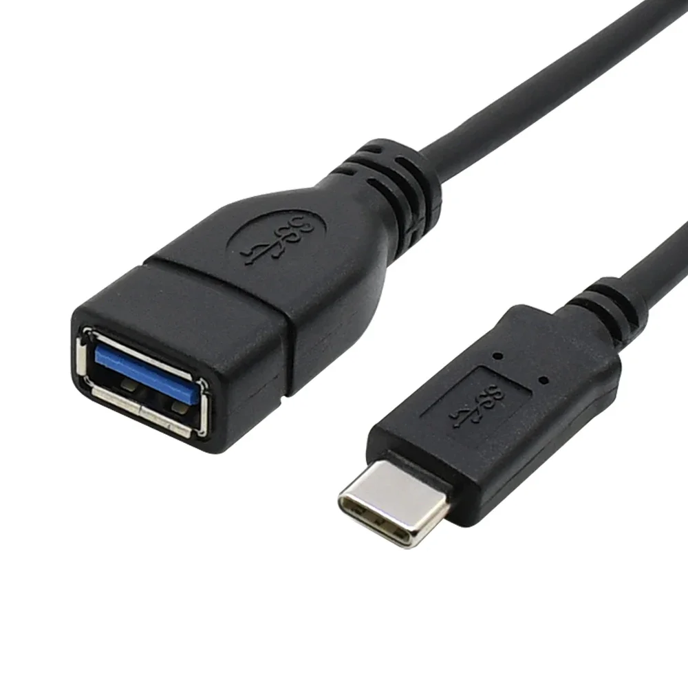 1m 3ft USB 3,1 USB-C otg Kabel USB Typ C Stecker zu USB 3,0 Buchse otg Datenkabel schwarze Farbe für Laptop Tablet Handy