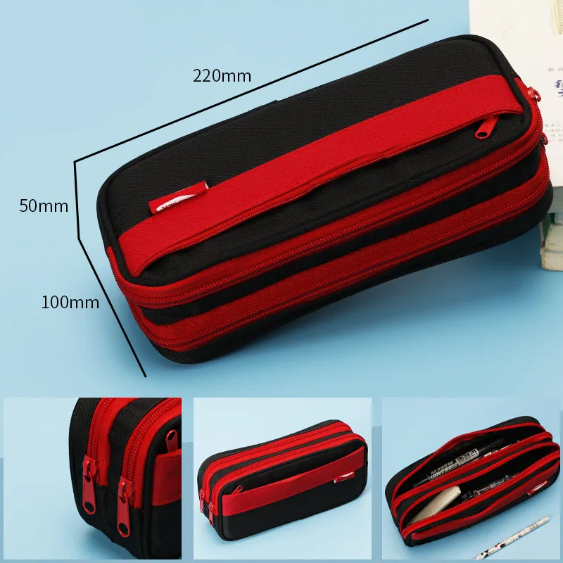 Large Capacity Pencil Case Stationery Cute Boys Girls Gift Pen Bag Pen Box Pencil Cases Storage Student School Office Supplies