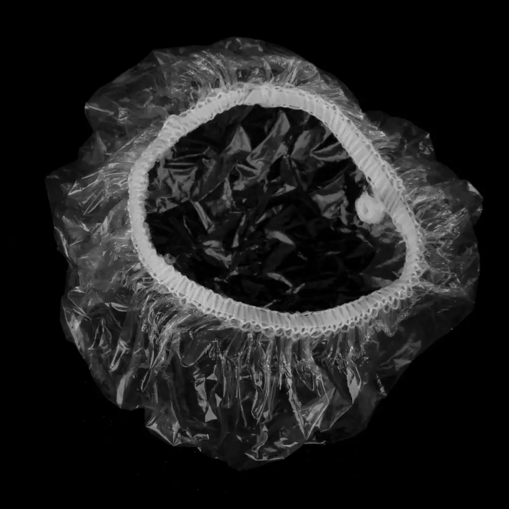Disposable Ear Cover Shield Clear Polythene Protector Shower Cap for Unisex Hair Care Salon and Home Use