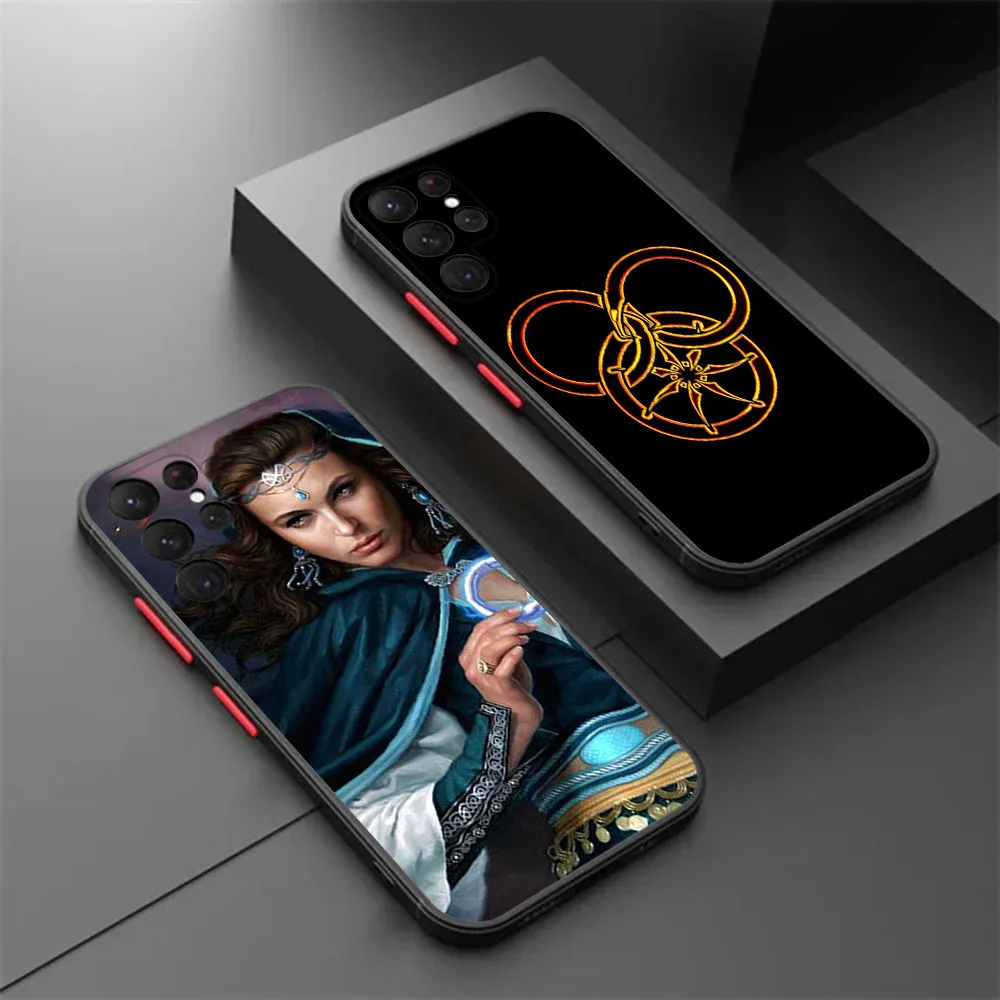 Phone Case For Samsung S21 Plus S24 S23 S22 S20 Ultra A53 A54 A71 A72 A73 A34 51 The Wheel of Time Series Translucent Back Cover