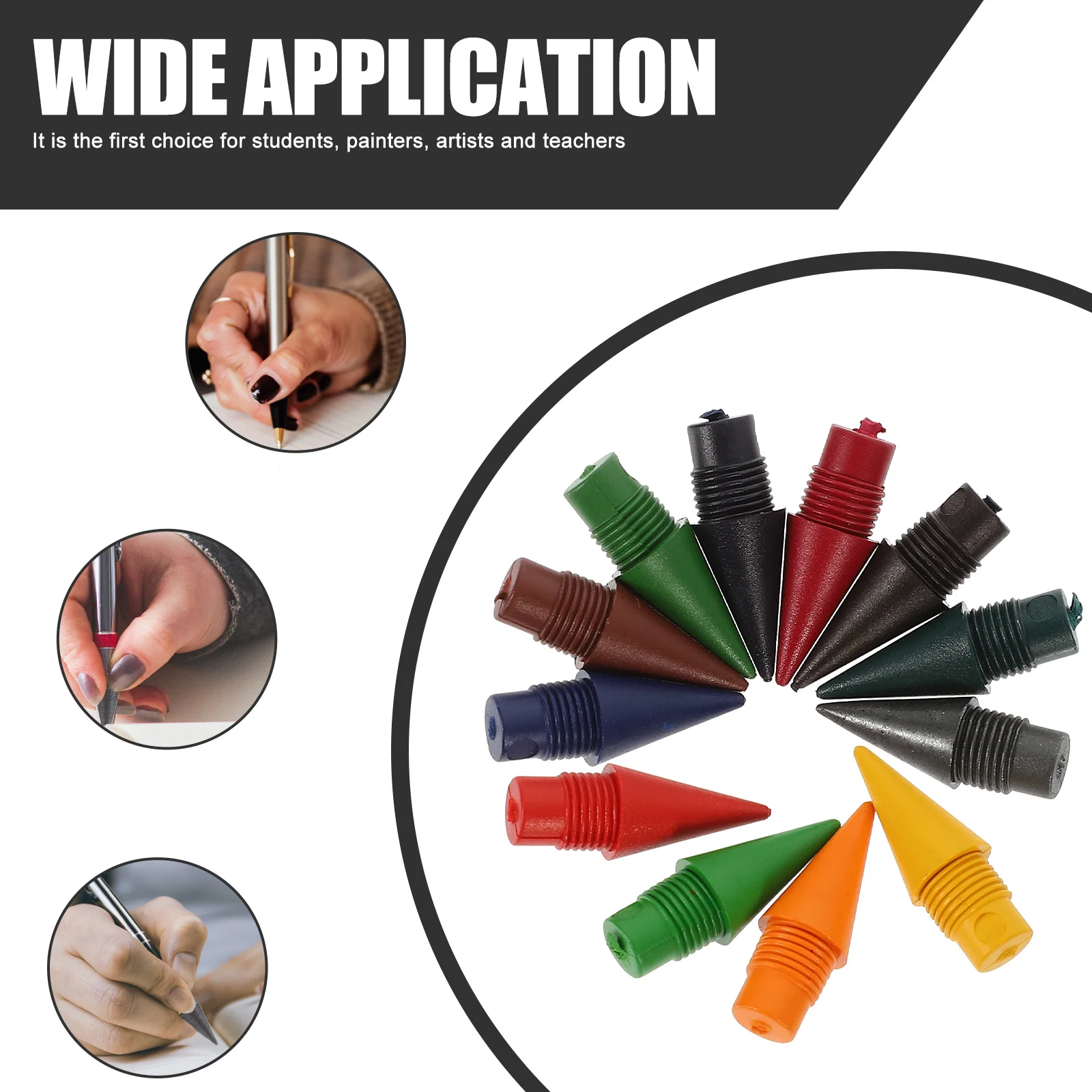 

Forever Pencil Tips Nibs Infinite Inkless Refills Portable Heads Everlasting Erasable Colored Pencils