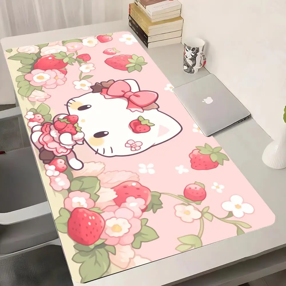 Anime H-Hello K-Kitty Mouse Pad Gaming Abstract Large 800x400mm 2024 latest MouseMat Gamer XXL Mause Carpet PC Desk