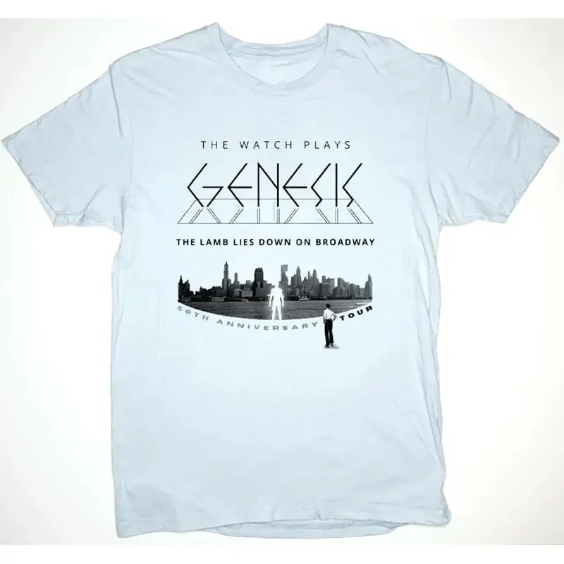 NEW Genesis Band 2025 tour 50th Anniversary T Shirt Blue All Size QE5