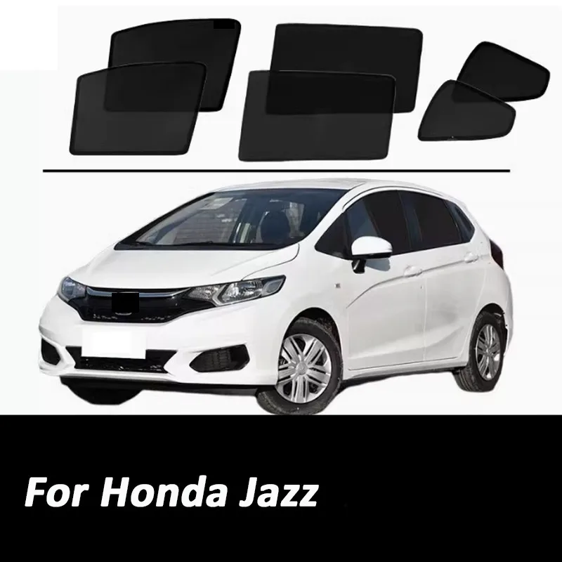 

Для Honda Jazz 2021-2024 автомобильный солнцезащитный козырек на окно, переднее лобовое стекло, занавеска на заднее боковое окно, автомобильные аксессуары