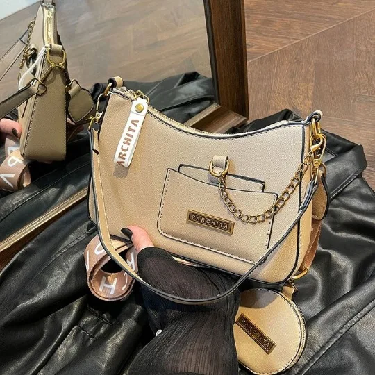 

2025 Niche Underarm Bag Fashion Top Handle Purse for Women Chic Crossbody Tote Versatile Day-to-Night Bag Minimalist Sling Bag​