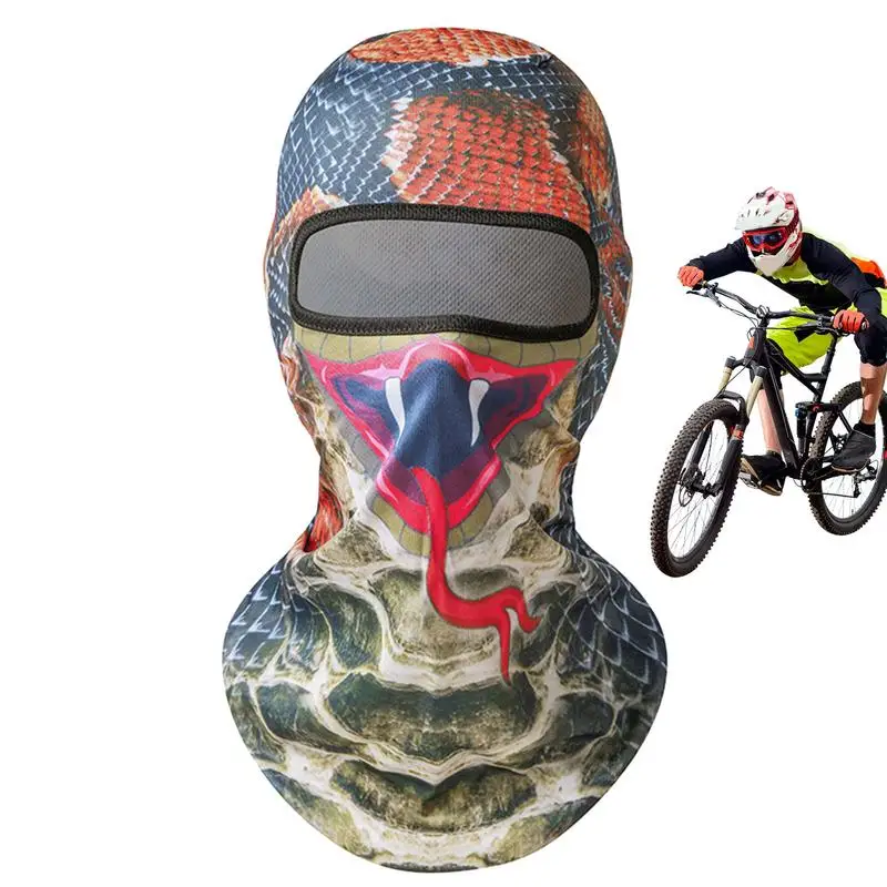 Halloween Face Masque Animal Halloween Hat Elastic Summer Soft Cooling Windproof Multipurpose Neck Gaiter For Cycling Motorcycle