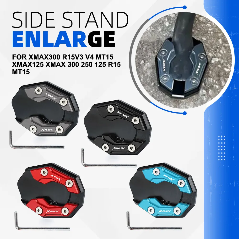 

For YAMAHA NMAX125 NMAX155 N-MAX NMAX 155 125 Motorcycle Accessories Foot Side Stand Extension Pad Kickstand Kick Stand Plate
