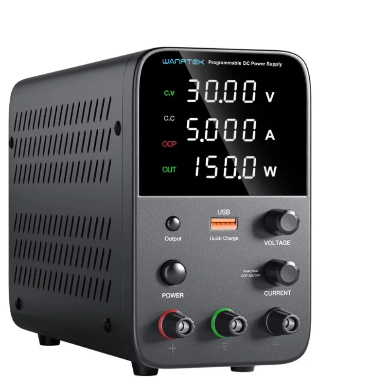 

Лабораторный источник питания WPS305H с регулируемым стабилизированным напряжением постоянного тока 30В для испытаний на старение продукции, с тремя дисплеями